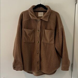 American Eagle Tan Sherpa Jacket